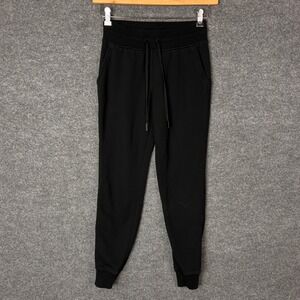 Lululemon Align High Rise Jogger‎ Pants Black Cotton Elastane Size 4